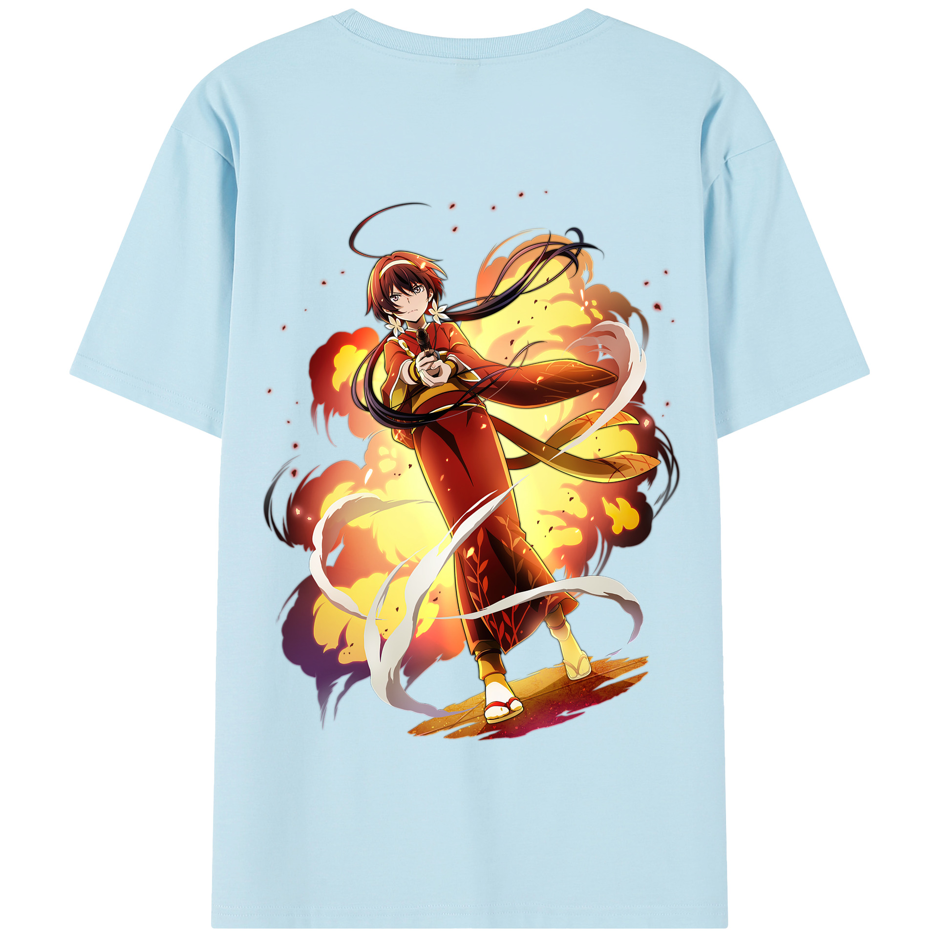 （画像用） 文豪ストレイドッグス Bungo Stray Dogs 綿100％半袖Tシャツ（背面プリント）